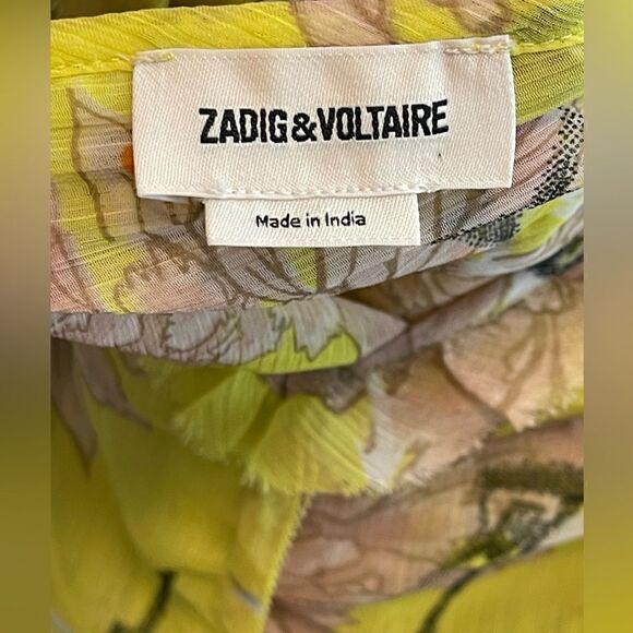 Zadig&Voltaire Rivel Floral Chiffon Dress. NWT - Picture 9 of 10